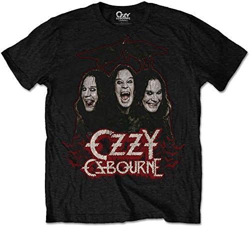 Rock Off Trade XL Black Men's Ozzy Osbourne Crows &amp; Bars T-shirt