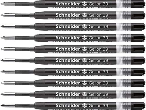 Schneider Gelion 39 - Roller de gel (tamaño grande, formato G2, lote de 10 unidades), color negro