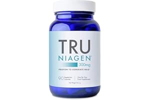 TRU NIAGEN │ Suppléments de nicotinamide riboside NAD+ pour réduire l'épuisement et la fatigue, formule brevetée NR, 90 pièces, 300 mg par portion (3 mois / 1 bouteille)
