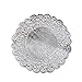 Produktbild 250 Stück Runde Silberfolie Metallic-Papier Deckchen Royal Lace Folie Papier Deckchen 4,5 Zoll Durchmesser/Kuchen Tischsets basteln Coaster Party Geschenk Geschirr Hochzeitsdekoration - (250 Stk) (Silber)