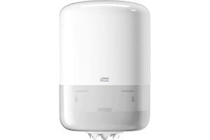 ‎TORK Tork 559000 Innenabrollungsspender für M2 Papierwischtücher im Elevation Design / Wischtuchspender für hygienische Einzeltuchentnahme in Weiß, 239mm x 360mm x 227mm