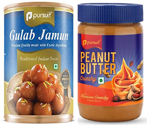 Pursuit Gulab Jamun (500 g) & Crunchy Peanut Butter (510 g) Combo