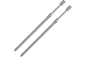 Angel Domäne Edelstahl Bankstick | Stainless Steel Bank Stick | Rutenhalter | Rutenauflage | Erdspieß | Erdstativ mit Standard-Gewindeschraube