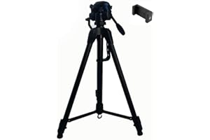 ELT, Camera Tripod, 67''/170cm, Lightweight, Portable, 3-Way Pan Head, Universal Quick-Release Plate With Retractable Storage, Tripod Stand For Travel Video, Camera & Cell Phone