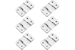 upain 6 Paare Bilderrahmen Aufhänger Schwerlast Ineinandergreifender Bildaufhänger Edelstahl Möbelverbinder Haken Foto Rahmen Hänger Unterputz Verdeckte Halterung für Möbel Bilderrahmen Spiegel