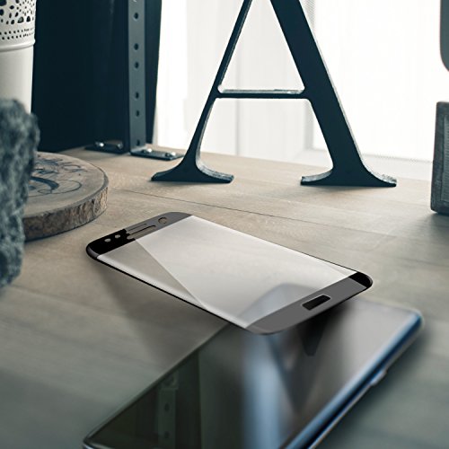 Samsung Galaxy S7 edge Schutzfolie, Everdigi Displayschutz Panzerglas Schutzfolie Glas Folie mit extra Reinigungsset, Full Coverage HD-Qualität Displayschutzfolie für Samsung S7 Edge(Schwarz) - 5