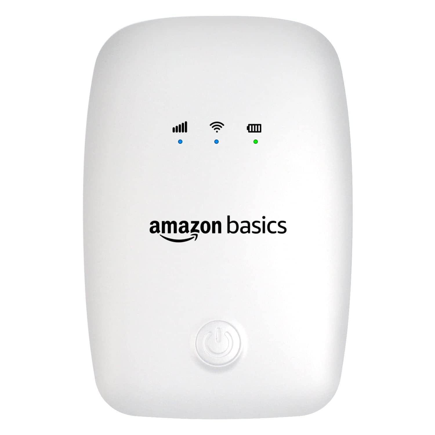 AmazonBasics 4G LTE Wireless Dongle with All SIM Network Support | Plug & Play Data Card Stick with up to 150Mbps WiFi Hotspot | 2100mAh Rechargeable Battery| SIM Adapter Included (White)-AB-WHT-03