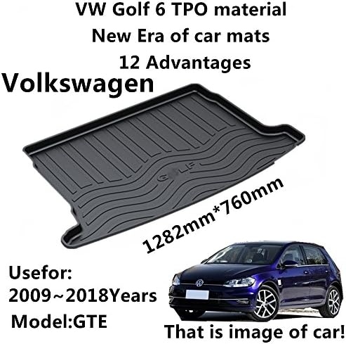 AUNAZZ/Trunk Mat Cover TPO Material Rubber Rear Trunk Cargo Liner Trunk Tray Floor Mat Cover 1 PCS Antibacterial, Waterproof, Odorless