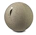 Produktbild VLUV STOV Stoff-Sitzball SBV-002.65CKI, ergonomisches Sitzmöbel für Büro und Zuhause, Farbe: Kiesel (Hellbeige), Ø 60cm - 65cm, Hochwertiger Möbelbezugsstoff, robust und formstabil, mit Tragegriff