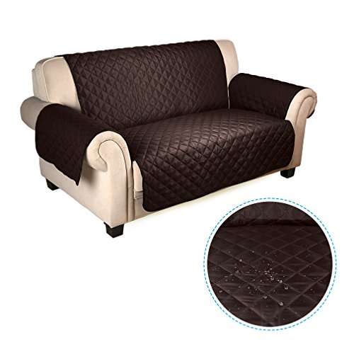 Wasserdicht Sofabezug Doppelseitig 2 sitzer Sofa Matte für Hunde/ Katzen 167cm*112cm (milchig / beige)