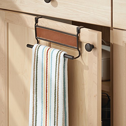 InterDesign 65331EU Laredo Handtuchhalter zum Hängen über die Schranktür – Plastik, braun/bronze, 23.495 x 7.7216 x 11.1506 cm - 2