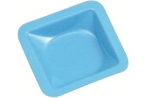Heathrow Scientific HS1421A Standard Weighing Boat, Polystyrene, Small, 46 mm L x 46 mm W x 8 mm D, Blue (Pack of 500)
