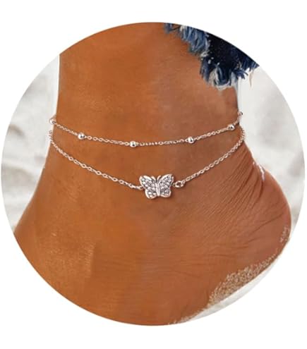 Simplicity Bohemian Hollow Butterfly Anklet For Women Girls Adjustable