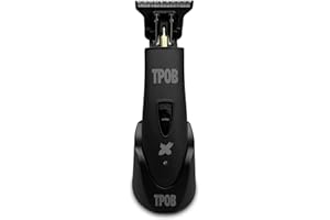 TPOB Ghost X Beard Trimmer Hair Clippers for Men, Professional Hair T-Blade Trimmer Cordless Rechargeable Edgers Clippers Electric Beard Shaver (Black)