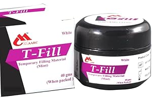 CLOUDBAZAAR 247 T-Fill 40gm - Temporary Denture Home Repair Filling, Eugenol Free Material - lost filling, loose caps, dental cavities, crowns or inlays - 40 applications- Quick Setting Excellent Strength