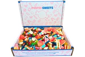 800g Pick & Mix Sweet Box Gift Hamper | Posted Sweets | Perfect For Birthdays for Men, Women or Kids. Fizzy & Gummy Candy