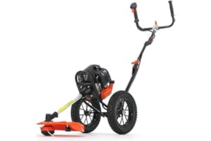Fuxtec Débroussailleuse Thermique Coupe Bordure à Roues FX-FSR152 52cm3 Bobine de Fil, Ultra Maniable, Spécialement Conçue pour Les Grands Terrains et Protéger Votre Dos