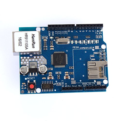 tinxi® W5100 Ethernet Shield Netzwerk Modul Board für Arduino UNO R3 TF Mega 2560 TE146