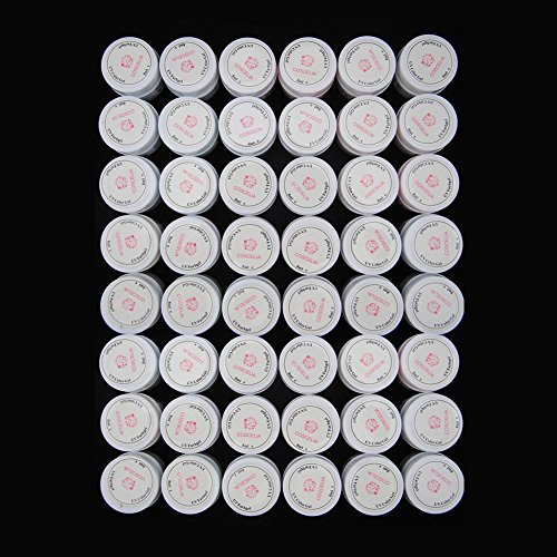 Coscelia Nailart 48/ Profi-UV Gel Farbgel Pailette Dekorations fürs Nageldesign ,einen bunten Mix - 3