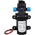 lyrlody High Pressure Water Pump,12V 115Psi Pumping Head 50M 5L/min 60W Automatic Diaphragm Self Priming for Garden Sprinklers Doors Clean Water Taps Boat Caravan Motor
