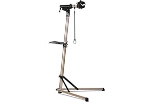 Urban Deco Bike Repair Stand Premium Aluminum Bike Stand for Maintenance, 110lbs Capacity, Height-Adjustable, 360° Rotatable Clamp, Tool Tray Included