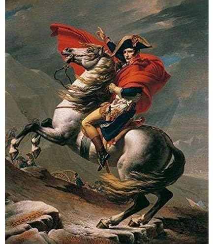 絵画 nap Tallenge - Napoleon Crossing The Alps I by Jacques-Louis David