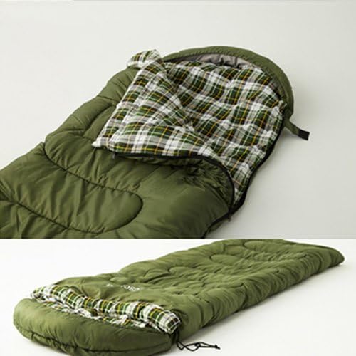 Adult sleeping bags outdoor autumn and winter warm every dirty camping, stretched out his hand to remove and wash cotton sleeping bag 3.6kg Army green wide 1m does not reach