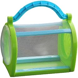 Yeahibaby Cage d'insectes, Jouets d'exploration de Nature extérieure de Libellule de Papillon de Cage (Vert)