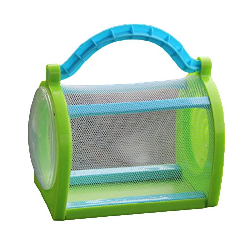 Yeahibaby Cage d'insectes, Jouets d'exploration de Nature extérieure de Libellule de Papillon de Cage (Vert)