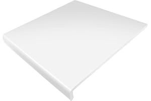 EUROCELL 300mm White UPVC Window Board/Cill Cover 1.25m Long 9mm Thick Plastic Window Sill Capping