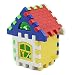 Fusino 24Pcs Children Puzzle Inserted Plastic Building Blocks Assembled Blocks for Kindergarten Kids Preschool Toys