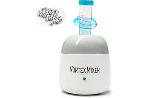 ABEST 5200 rpm Mini Vortex Mixer Colour Shaker, Laboratory Vortex Shaker with Touch Function for Nail Polish, Eyelash Shaker, Tattoo Ink, Glue and Test Tube (Grey)