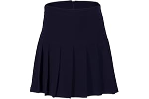 Miss Chief Girls Box Pleated School Skirt Grey Black Navy UK Sizes 6-22 Ages 5-16 Years