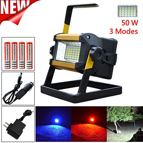 Preisvergleich Produktbild Camping Angeln Lampe HARRYSTORE 50W 36 LED Tragbar Wiederaufladbar Flut Licht