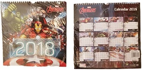 Marvel Avengers 2018 Square Calendar (Month To View)