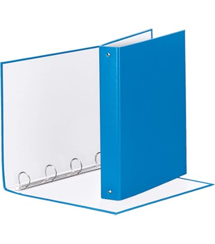 Buste Con Bottone A4 - Portadocumenti In Polipropilene, Chiusura A Pressione, Confezione Da 5 Pezzi Blu - Foto 2