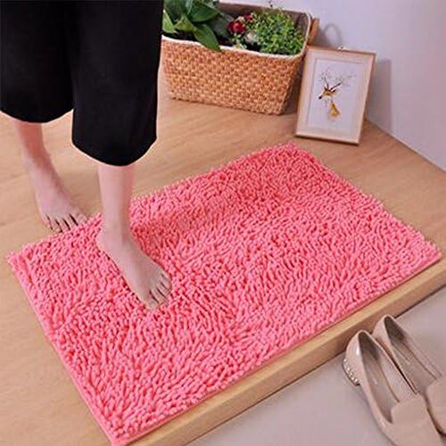 XWW Chenille Mats Bathroom Mats Toilet Restroom Door Mat Custom Foyer Door Bedroom Kitchen Mats,A,40 * 60cm