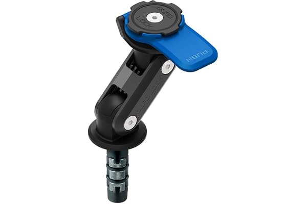 Quad Lock Support pour Smartphone pour Tige de Fourche de Moto pour Les téléphones iPhone et Samsung Galaxy, Noir,Bleu