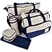 Produktbild 5tlg Babytasche Set Pflegetasche Tragetasche Wickeltasche Windeltasche Kinder Baby Blau