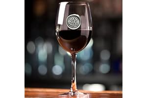 ENGLISH PEWTER COMPANY SHEFFIELD, ENGLAND English Pewter Company Verre à vin personnalisé avec votre choix de l'initiale (A) – Cadeau unique pour homme ou femme, anniversaire, mariage [MON401] (A)