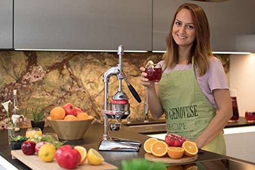 OPTIMUM XL PROFI SAFTPRESSE, ENTSAFTER HEBEL ZITRUSPRESSE ORANGEN,GRANATAPFEL CHROM - 6