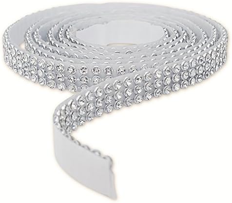 Glitter band with self-adhesive rhinestones, rhinestone band, self adhesive 4 x 3 series, rhinestone band for adhesion, 3 mm rhinestone braid from the roll.