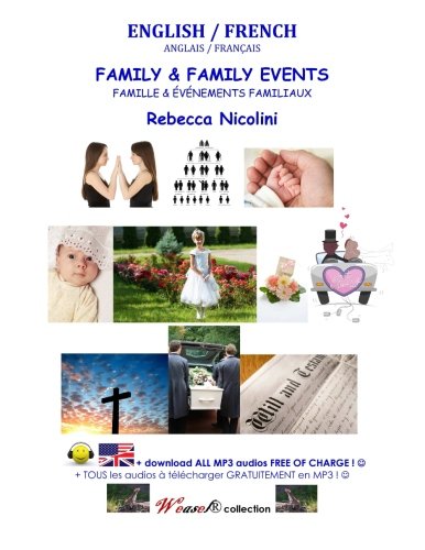 English / French : Family & Family Events: Black & white version