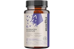 MAELHA NUTRITION Echinacea Immuno Complex | Echinacea, ESTER-C, Beta-glucani, Sambuco, Vitamina D, Selenio, Rame, Lactobacillus acidophilus | Sistema immunitario | 60 Capsule | Integratore 100% Naturale