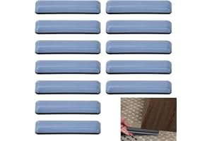 ANTHYTA 12 Pièces Patins de Meubles, Patins en Teflon Auto-adhésif pour Meuble, Patins pour Meubles Rectangulaire, Patins Glisseurs pour Meubles Lourds pour Chaise, Canapé, Table (75 x 15 mm)