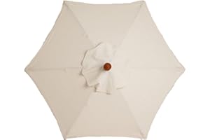 JoliJour Ombrello di Ricambio per Ombrellone,Ricambio per Ombrelloni da Tavolo All'aperto,Copertura Parasole di Ricambio,Telo Ricambio Ombrellone,per Tavolo da Giardino,Spiaggia,Piscina