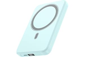 Magnetisk powerbank på 10 000 mAh för iPhone, A ADDTOP trådlös powerbank, snabbladdning, 20 W, induktiv laddning, 15 W externa mobiltelefonbatterier med LED-display för iPhone 17/16/15/14/13/12-serien