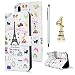 Produktbild Huawei P20 Lite Hülle Case Süßigkeit Schmuck Straße Muster Kunstleder PU Leder Hülle Wallet Tasche Handyhülle Soft TPU Innere Schutzhülle Bookstyle Ständer Kartenfach Magnetverschluss Brieftasche