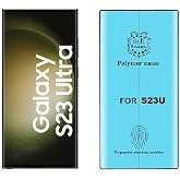 CONSTRAIN Samsung Galaxy S23 Ultra ile uyumlu Zore Polymer Nano Tam Kaplama Ekran Koruyucu &ndash; Esnek TPU Film, Kavisli Full Cov