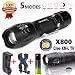Produktbild Taschenlampe, BBring SkyWolfeye X800 Taschenlampe LED Zoomable Military Torch G700 mit Ladegerät